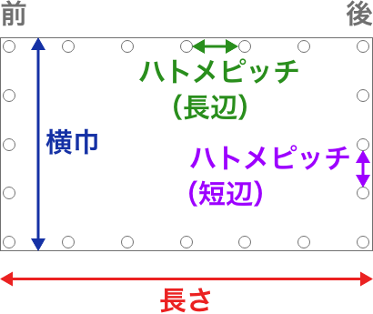 入力が必要な寸法